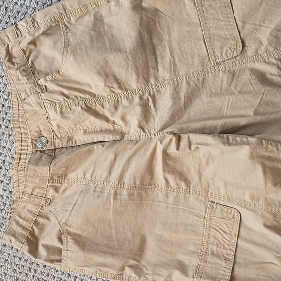 Women's Tan Cargo Pants - Picture 2 of 6